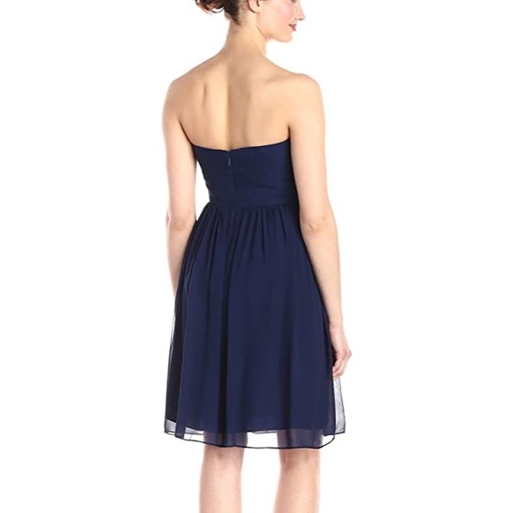 NWT Donna Morgan Chiffon Sweetheart Neck Dress - Picture 2 of 5